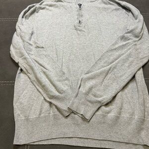 J. Crew Heather Gray Zip-Up Sweater